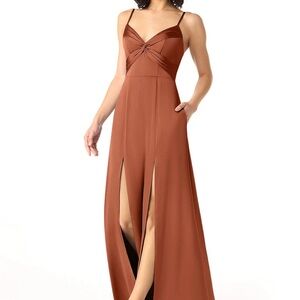 (Closet cleanout ‼️) Azazie Bronzer dress